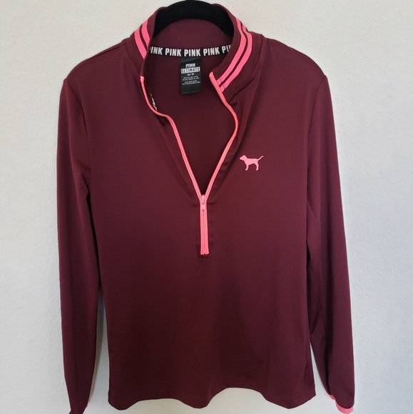 Lightweight Pink Victoria Secret Half Zip Pullover - Picture 2 of 8